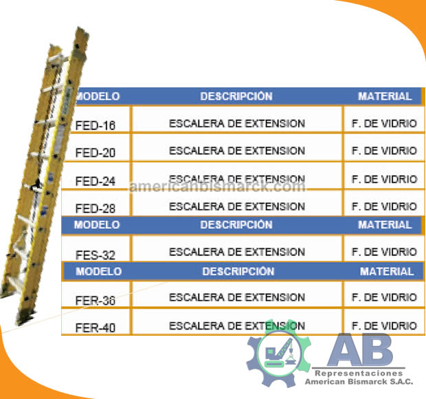 Escalera de Fibra de Vidrio