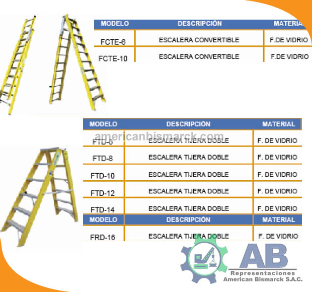 Escalera Fibra de Vidrio